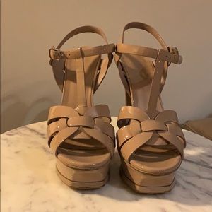 YSL tribute T-Strap platform sandal